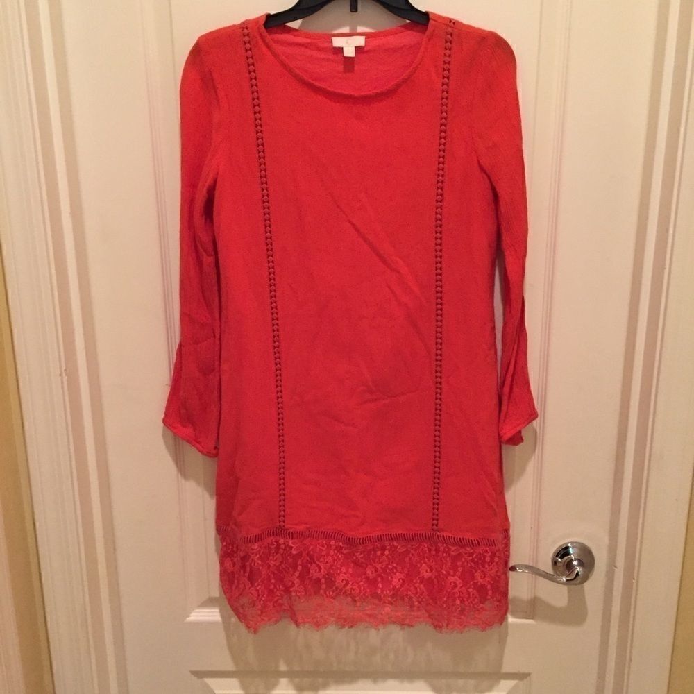 Charming Charlie  Red Coral Dress